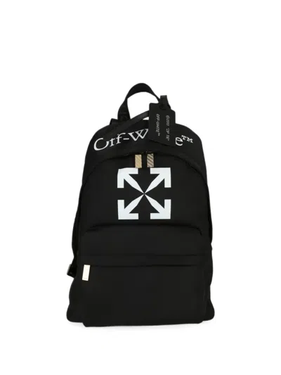 Off-white Logo-print Backpack In Pink