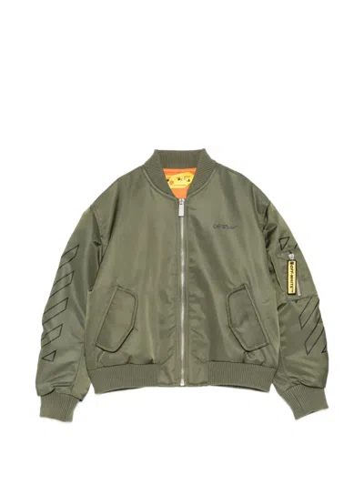Off-white Kids' Logo-print Bomber Jacket