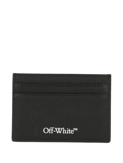 Off-white Logo-print Cardholder In Blue