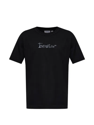 Off-white City Nature Regular T-shirt In Black
