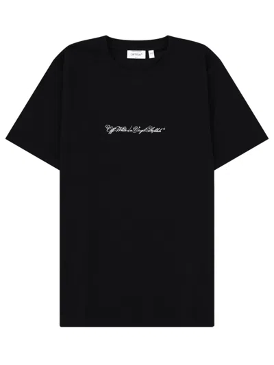 OFF-WHITE OFF-WHITE LOGO-PRINT COTTON T-SHIRT