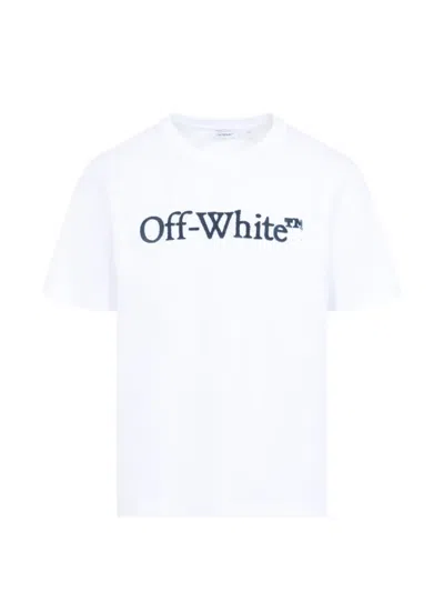 Off-white Bookish Big Regular Short Sleeve T-shirt For Men In Black
