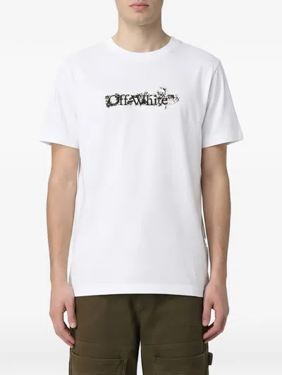 Off-white Logo-print Cotton T-shirt In Animal Print