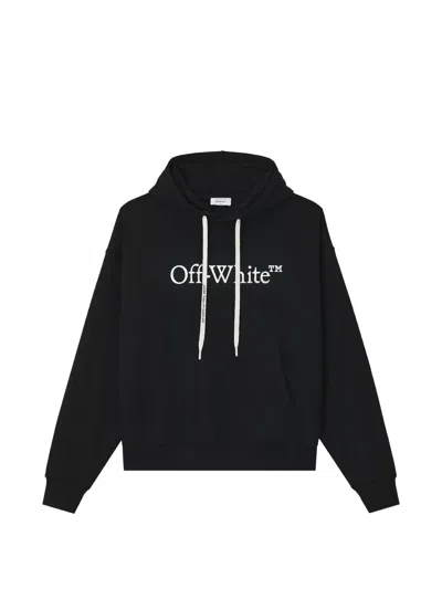 Off-white Logo-print Hoodie In 黑色