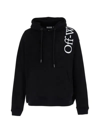 Off-white Logo-print Hoodie In Black