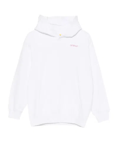 Off-white Logo-print Hoodie In White