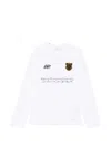 Off-white Logo-print Long-sleeve T-shirt In White