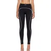 Off-white Logo-print Contrast-piping Leggings In Multi