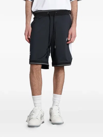 Off-white Logo-print Panelled Shorts In Black