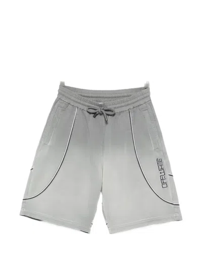 Off-white Offline Shorts Gd Gab Trackshort Castelrock In Gray