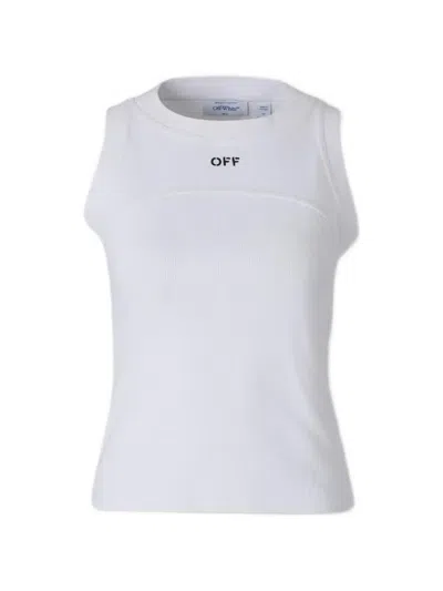 Off-white Off White Off Stamp Rib Round Tank Top