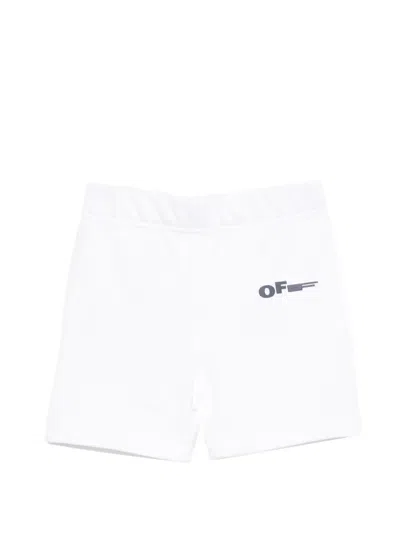 Off-white Babies' Logo-print Shorts In White