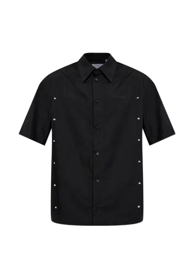 Off-white Logo-print Short-sleeve Shirt In Black
