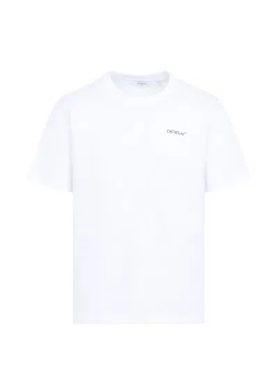 Off-white Logo-print Short-sleeve T-shirt In White