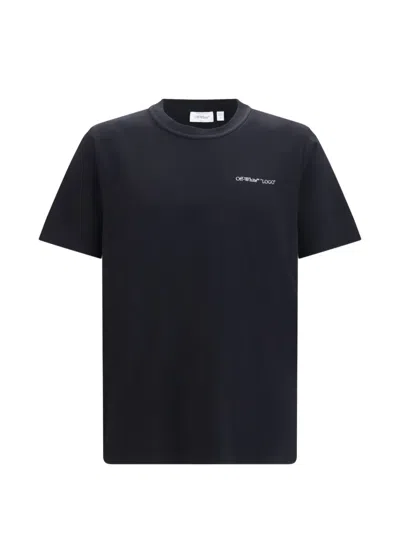 Off-white Logo-print Short-sleeved T-shirt In Black