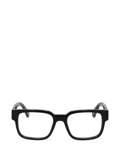 Off-white Logo-print Square-frame Glasses In Blue
