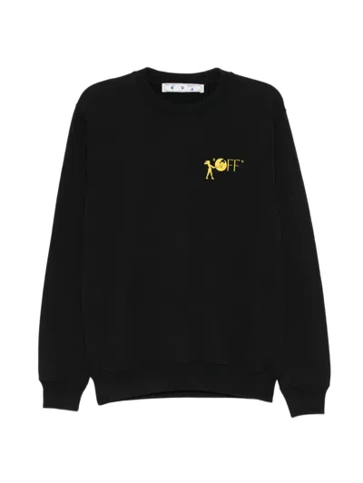 Off-white Logo-print Sweatshirt In Transparent
