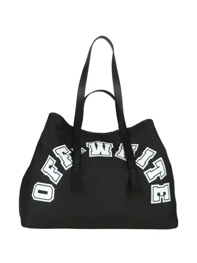 Off-white Logo-print Tote Bag In Pattern