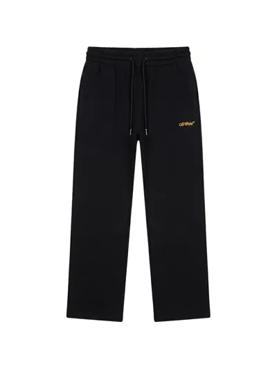 Off-white Logo-print Track Pants In Black