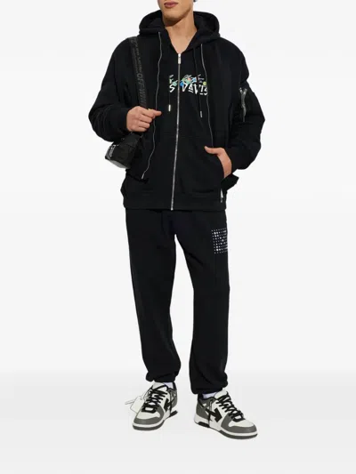 Off-white Logo-print Track Pants In Black