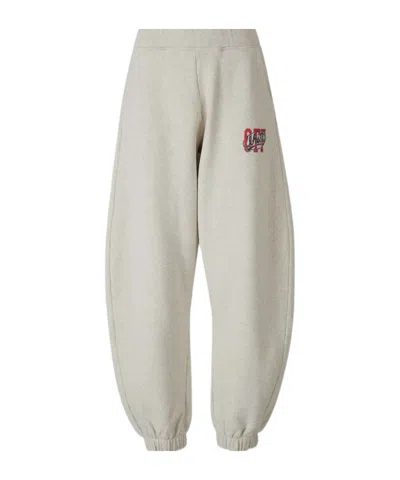 OFF-WHITE LOGO-PRINT TRACK PANTS