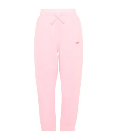 Off-white Logo-print Track Pants In Pink