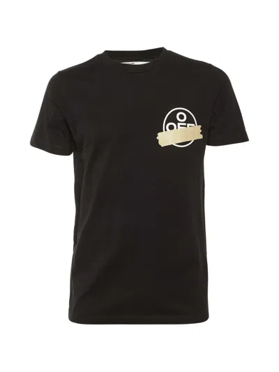 Pre-owned Off-white Logo-print T-shirt In Black
