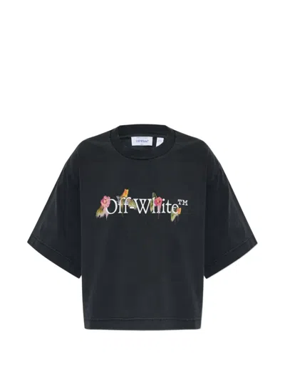 Off-white Logo-print T-shirt In Black
