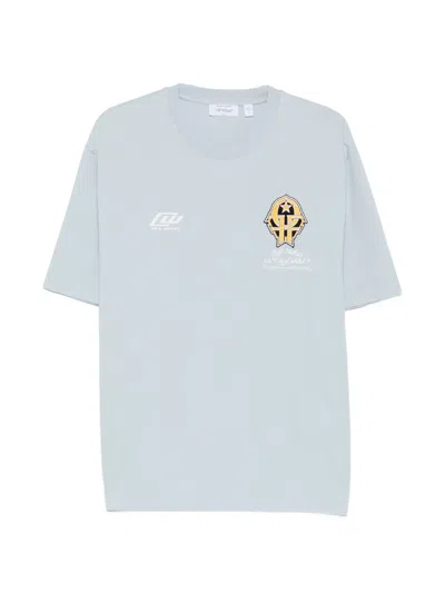 Off-white Logo-print T-shirt In Blue
