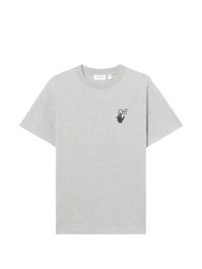 Off-white Logo-print T-shirt In Gray