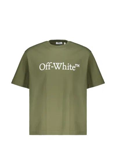 Off-white Logo-print T-shirt In Green