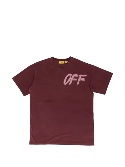 Off-white Kids' Logo-print T-shirt In Red