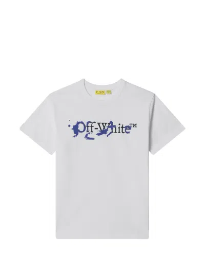 Off-white Kids' Logo-print T-shirt In White