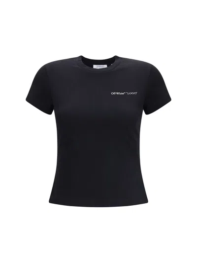 Off-white Logo-printed Cotton T-shirt In Black