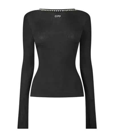 Off-white Long Sleeve T-shirt In Black