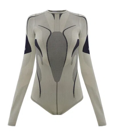 Off-white Long-sleeve Bodysuit In Gray