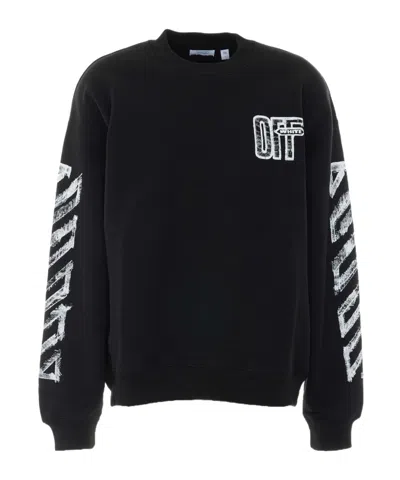 Off-white Long-sleeve Sweatshirt In Black