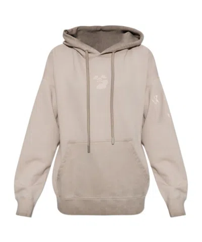 Off-white Logo-print Oversized Hoodie In Neutral