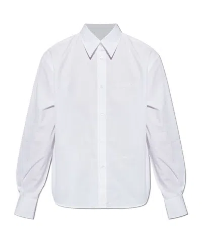 Off-white Embroidered-logo Shirt In White