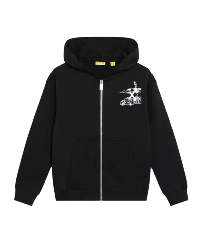 Off-white Kids' Long-sleeved Sweatshirt In Black