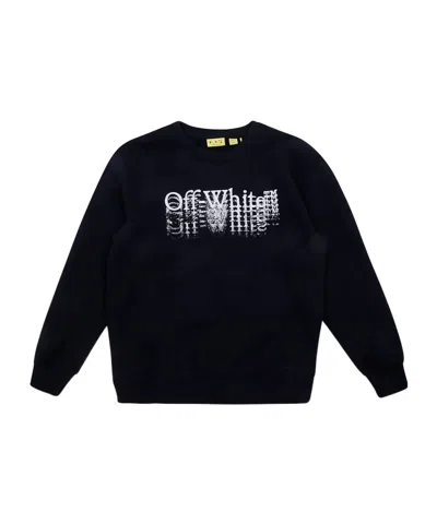 Off-white Long-sleeved Sweatshirt In Black