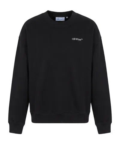 Off-white Long-sleeved Sweatshirt In Black