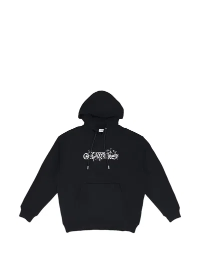 Off-white Long-sleeves Hoodie In Black