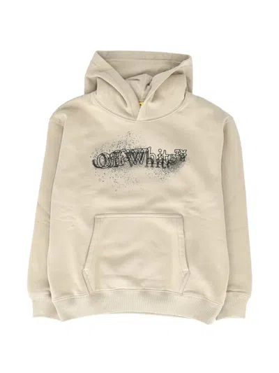 Off-white Kids' Long-sleeves Hoodie In Neutrals