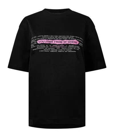 Off-white Loose T-shirt In Black