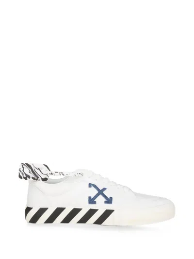 Pre-owned Off-white Low Vulcanized Sneakers In White