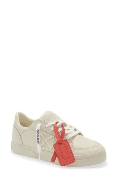 Off-white Low Vulcanized Vintage Sneaker In Nude