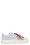 Off-white Low-top Platform Sneaker With Leather Insert And Removable Charm In Gray