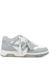 Off-white Low-top Sneakers With Distinctive Arrow Motif And Translucent Air Cushion In Gray