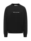 Off-white Script Arrow Diagonal Skate Sweatshirt In Black